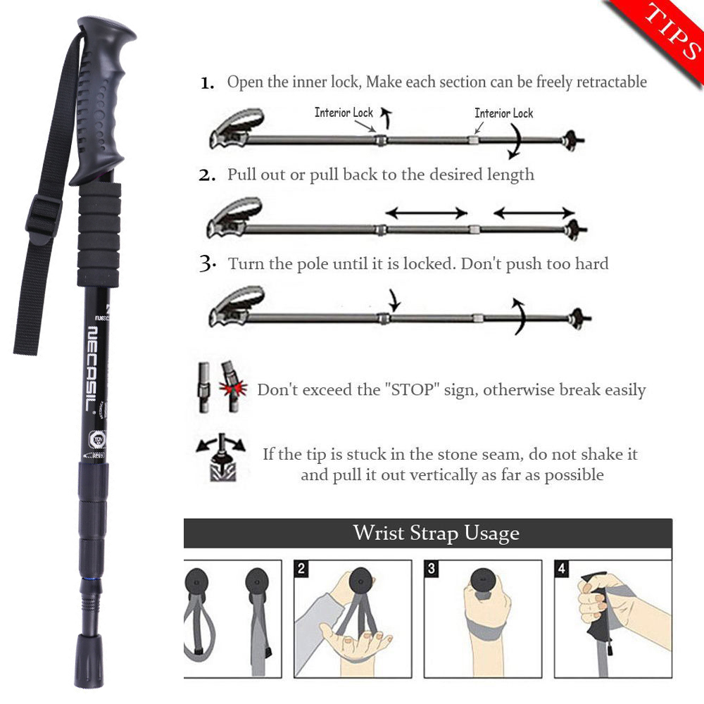 2 szt./zestaw Kije trekkingowe – Trekking Pole Carbon recenzja i cena